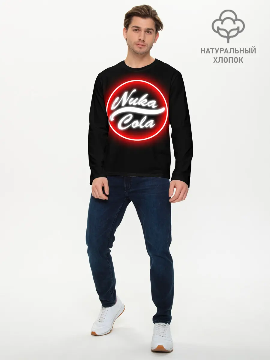 Мужской лонгслив базовый / NUKA COLA (P007_P004ooo1612077, P004ooo1612077)
