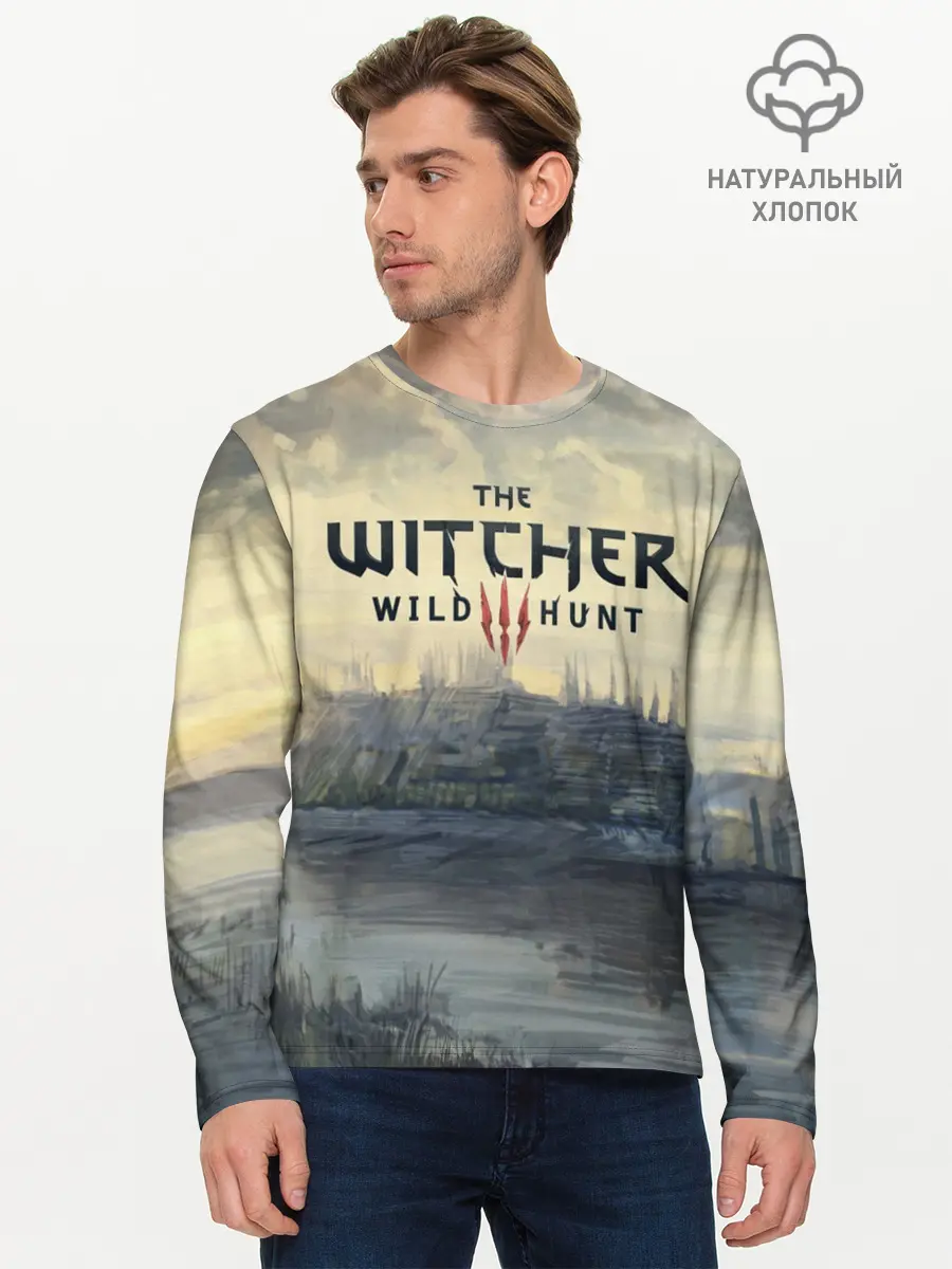 Мужской лонгслив базовый / The Witcher 3: Wild Hunt (P007_P004ooo1610783, P004ooo1610783)