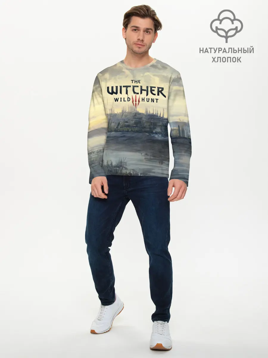Мужской лонгслив базовый / The Witcher 3: Wild Hunt (P007_P004ooo1610783, P004ooo1610783)