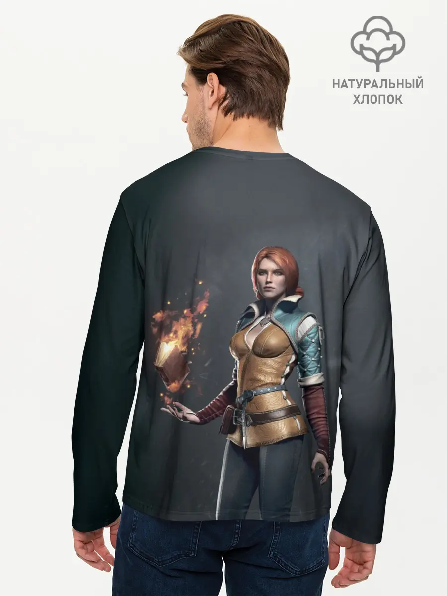 Мужской лонгслив базовый / The Witcher 3 (P007_P004ooo1610787, P004ooo1610787)