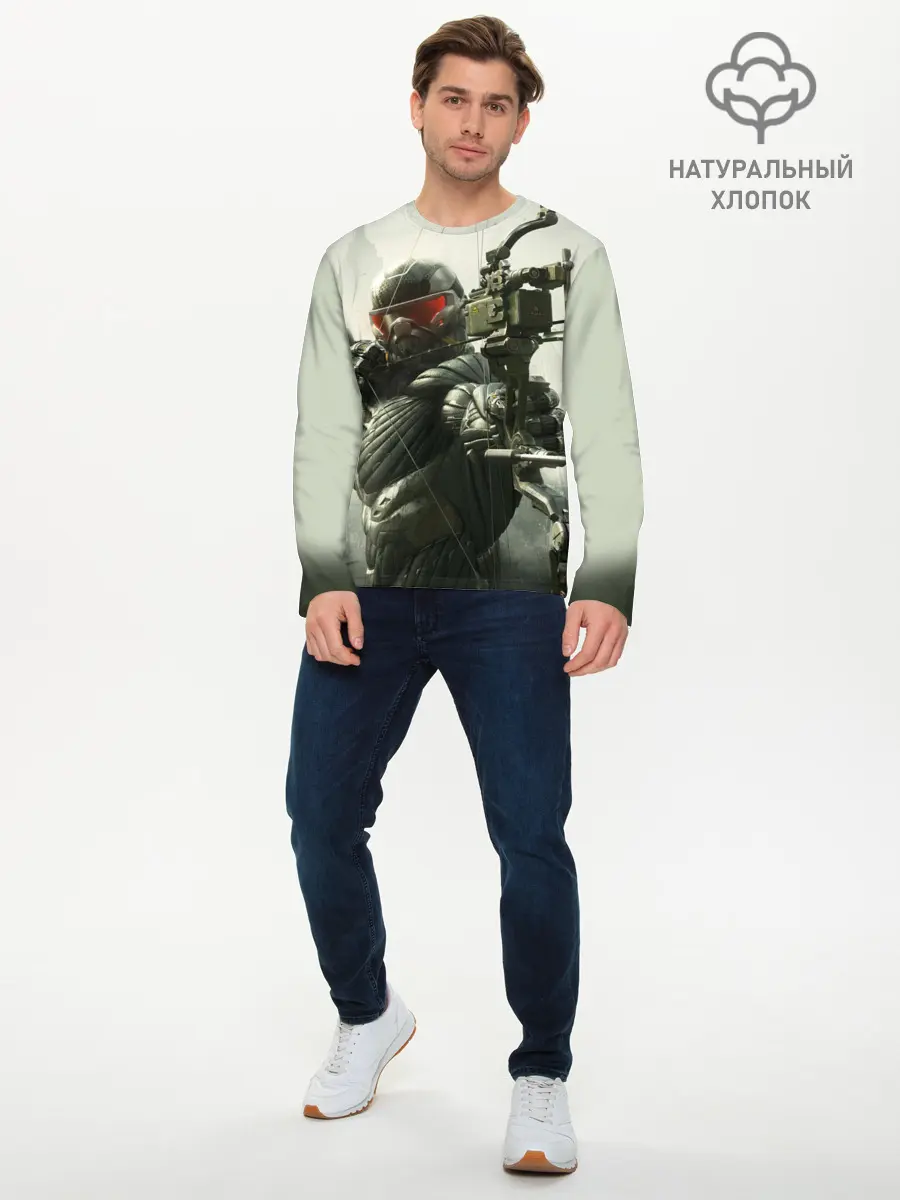 Мужской лонгслив базовый / Crysis (P007_P004ooo1610791, P004ooo1610791)