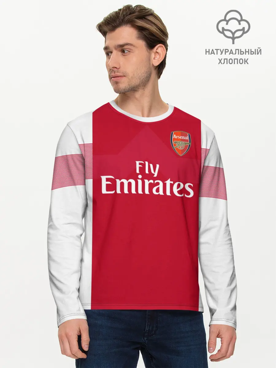 Мужской лонгслив базовый / Ozil home 18-19 (P007_P004ooo1611133, P004ooo1611133)