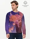 Мужской лонгслив базовый / Люси Хартфилия и Нацу Драгнил (P007_P004ooo1611281, P004ooo1611281)