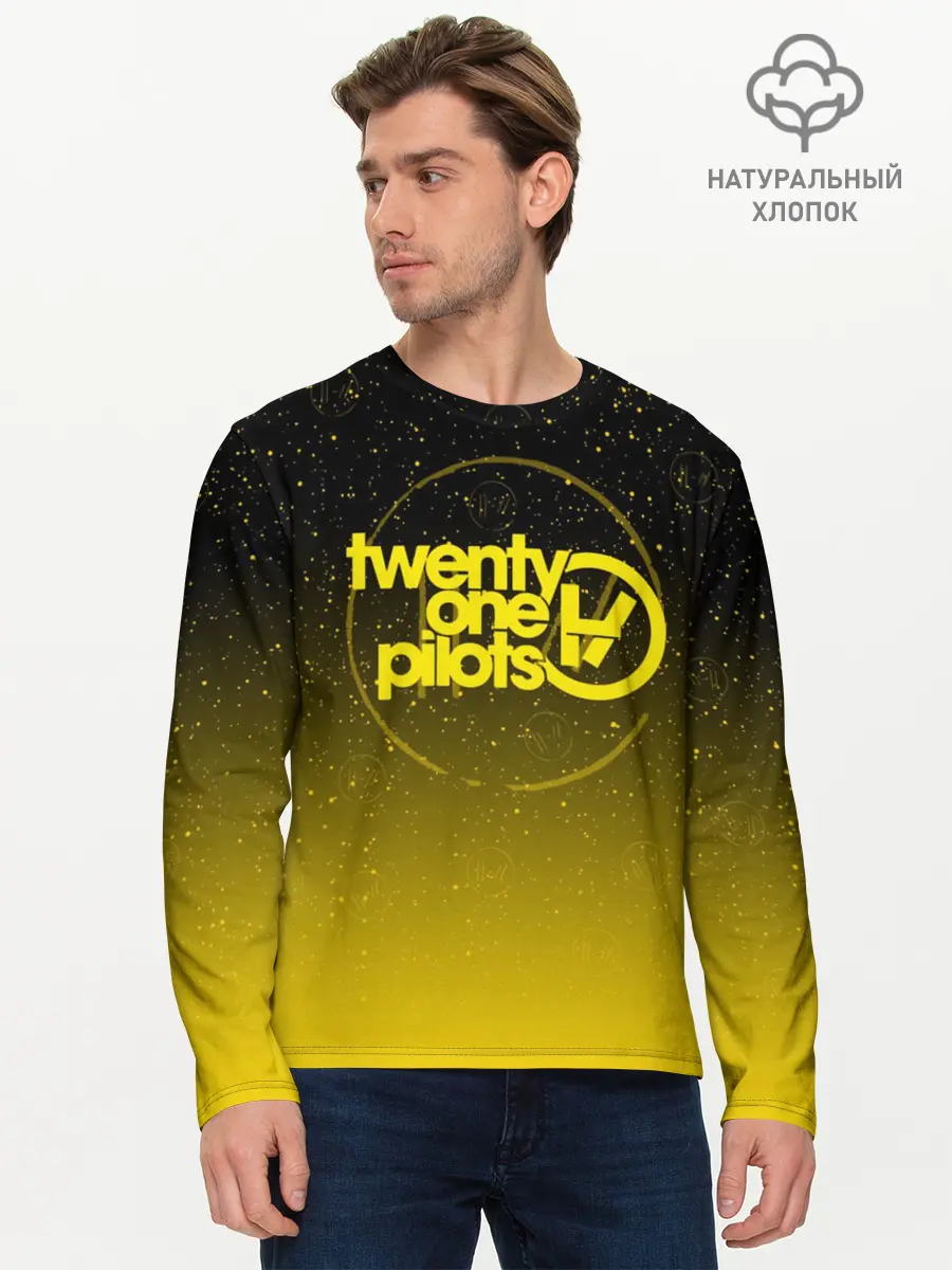 Мужской лонгслив базовый / TWENTY ONE PILOTS TOP (P007_P004ooo1612903, P004ooo1612903)