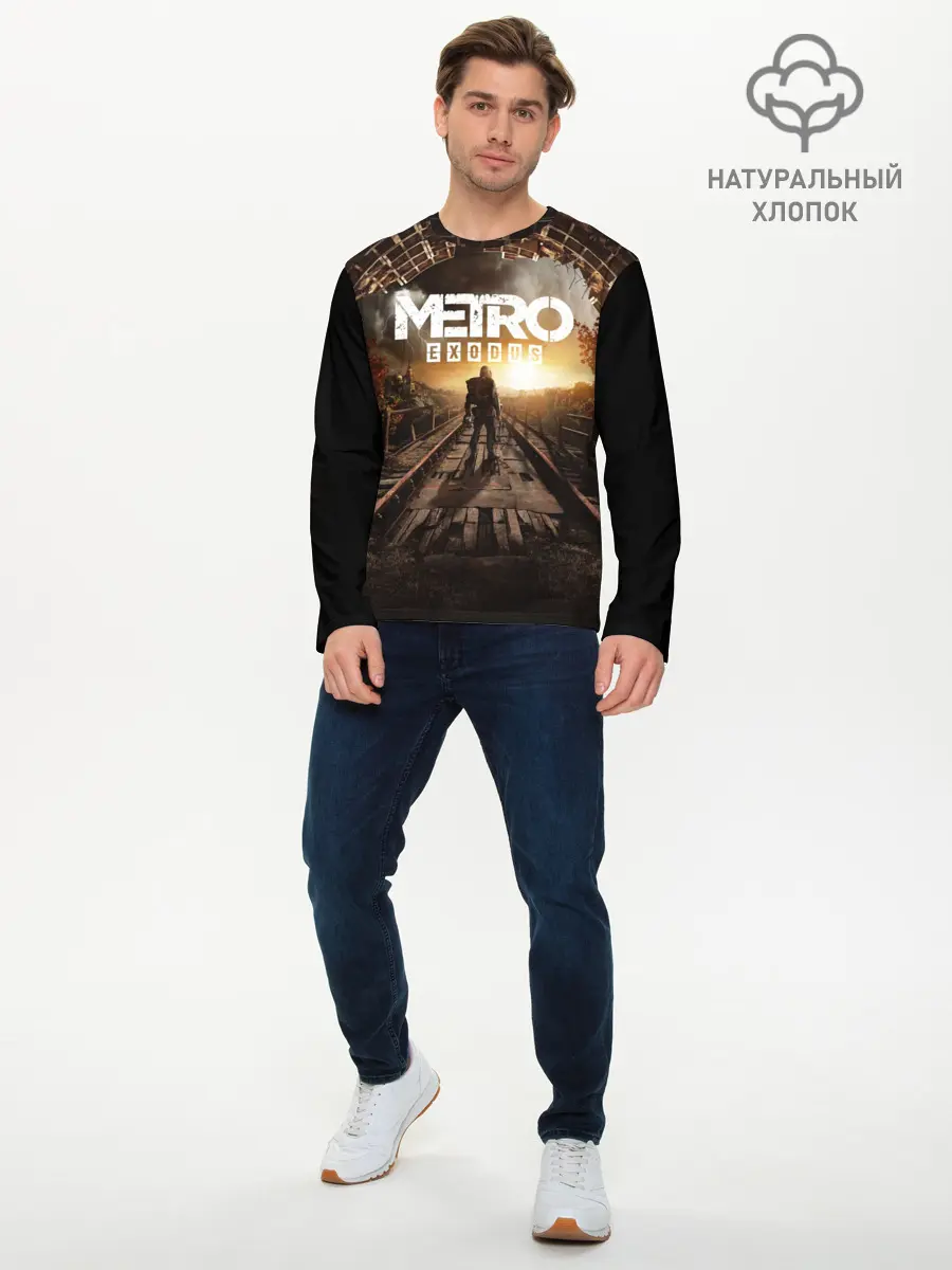 Мужской лонгслив базовый / METRO EXODUS | МЕТРО ИСХОД (P007_P004ooo1613093, P004ooo1613093)