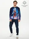 Мужской лонгслив базовый / Goku on a planet (P007_P004ooo1613143, P004ooo1613143)