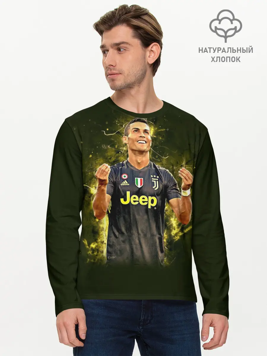 Мужской лонгслив базовый / RONALDO JUVE SPORT (P007_P004ooo1612717, P004ooo1612717)