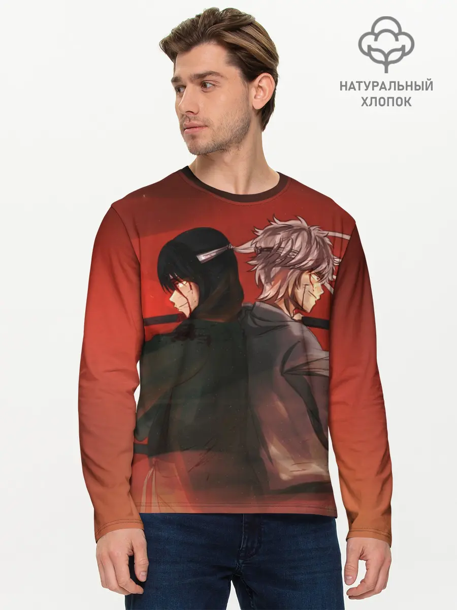 Мужской лонгслив базовый / Back to back (P007_P004ooo1614765, P004ooo1614765)
