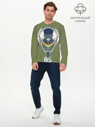 Мужской лонгслив базовый / Евангелион (P007_P004ooo1613931, P004ooo1613931)