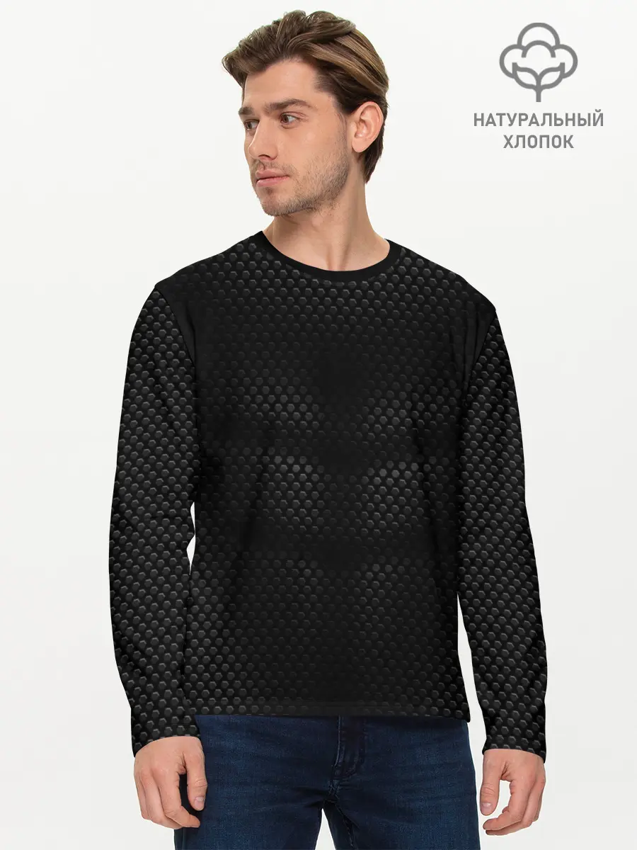 Мужской лонгслив базовый / ЧЕРНАЯ БРОНЯ | BLACK ARMOUR (P007_P004ooo1613975, P004ooo1613975)