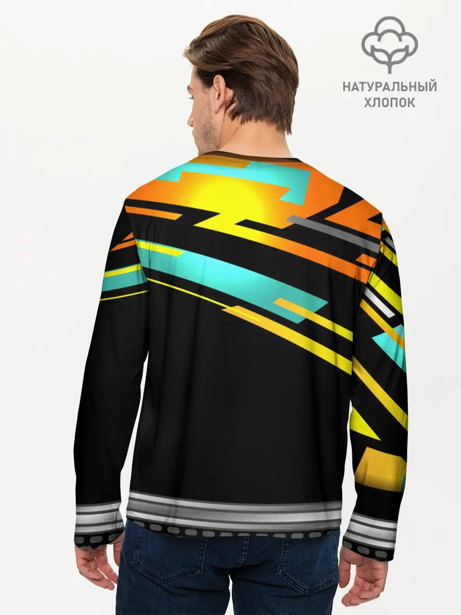 Мужской лонгслив базовый / CyberPunk 2077 (P007_P004ooo1616951, P004ooo1616951)