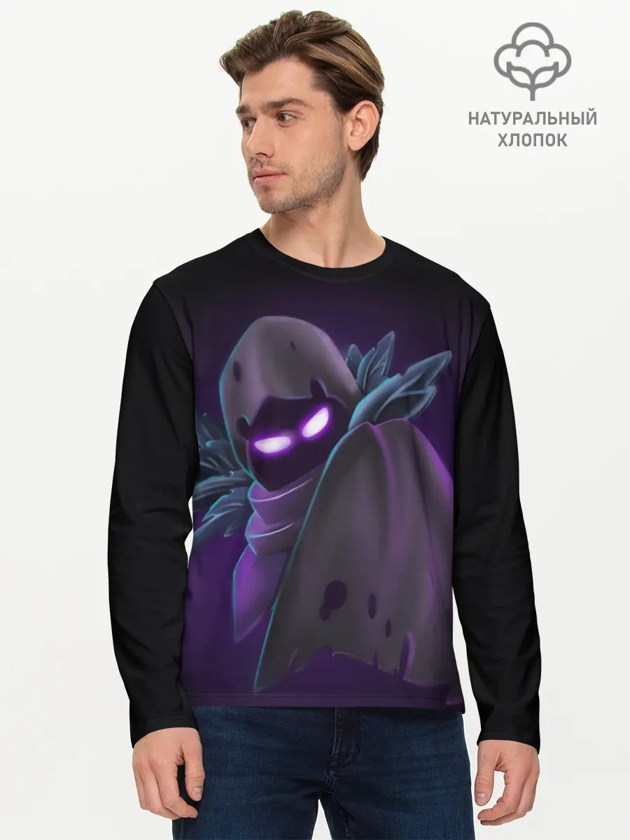 Мужской лонгслив базовый / Fortnite. Nevermore (P007_P004ooo1616947, P004ooo1616947)