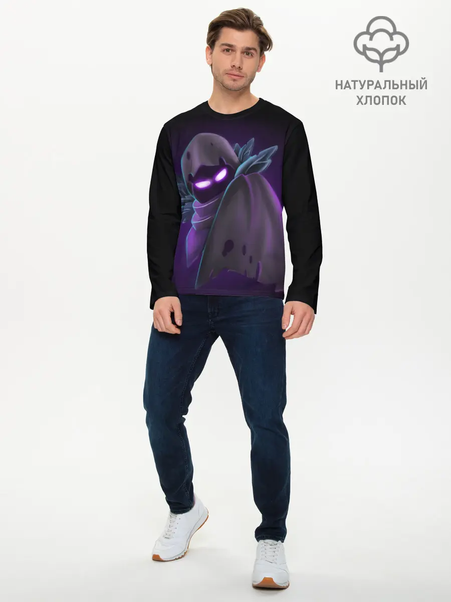 Мужской лонгслив базовый / Fortnite. Nevermore (P007_P004ooo1616947, P004ooo1616947)