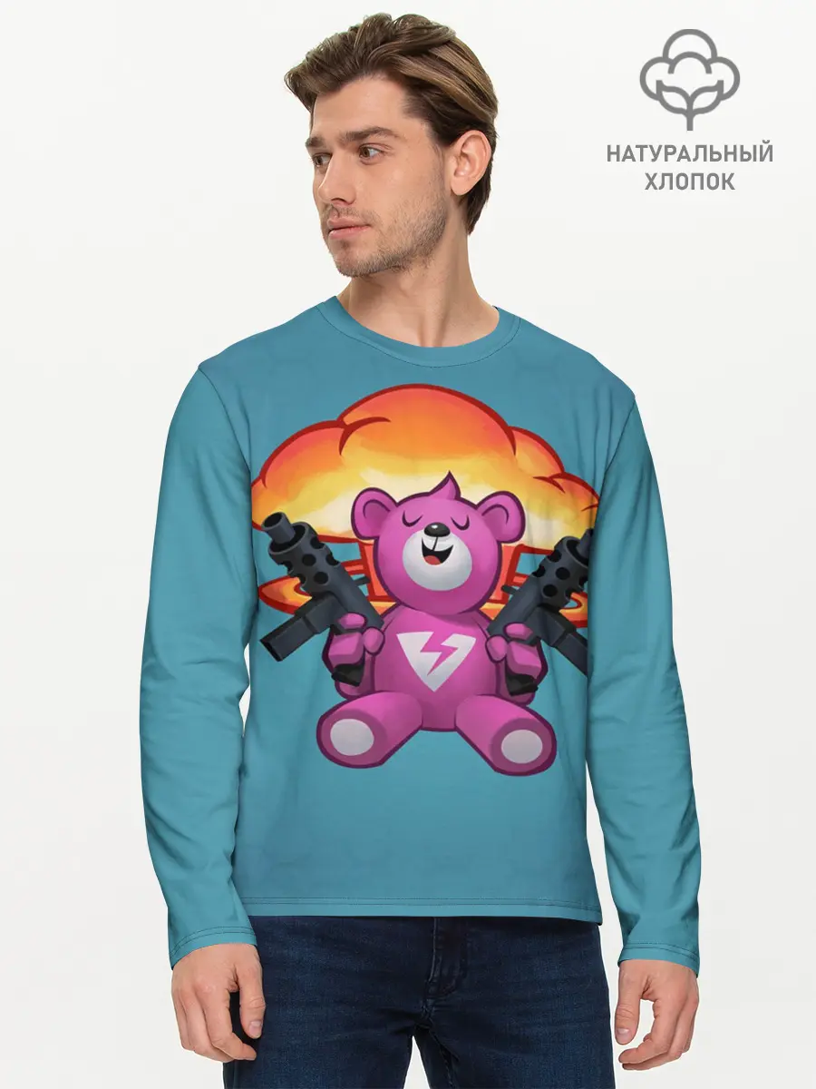 Мужской лонгслив базовый / Fortnite Bear (P007_P004ooo1616991, P004ooo1616991)
