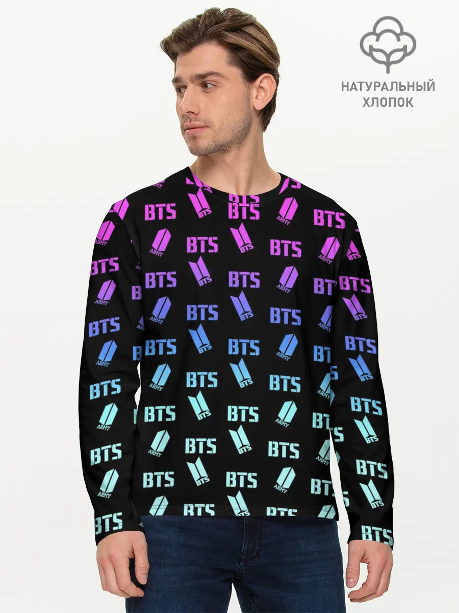 Мужской лонгслив базовый / BTS (P007_P004ooo1621857, P004ooo1621857)