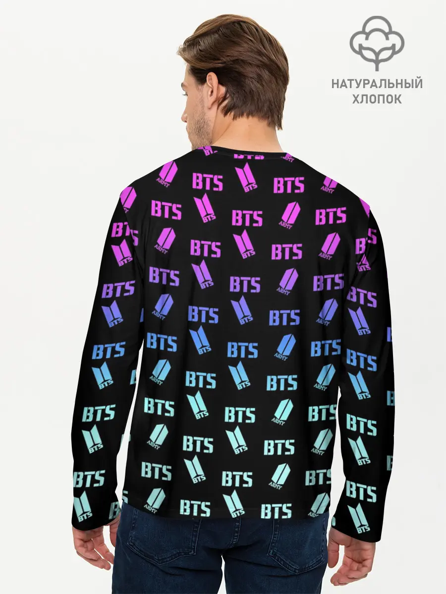 Мужской лонгслив базовый / BTS (P007_P004ooo1621857, P004ooo1621857)