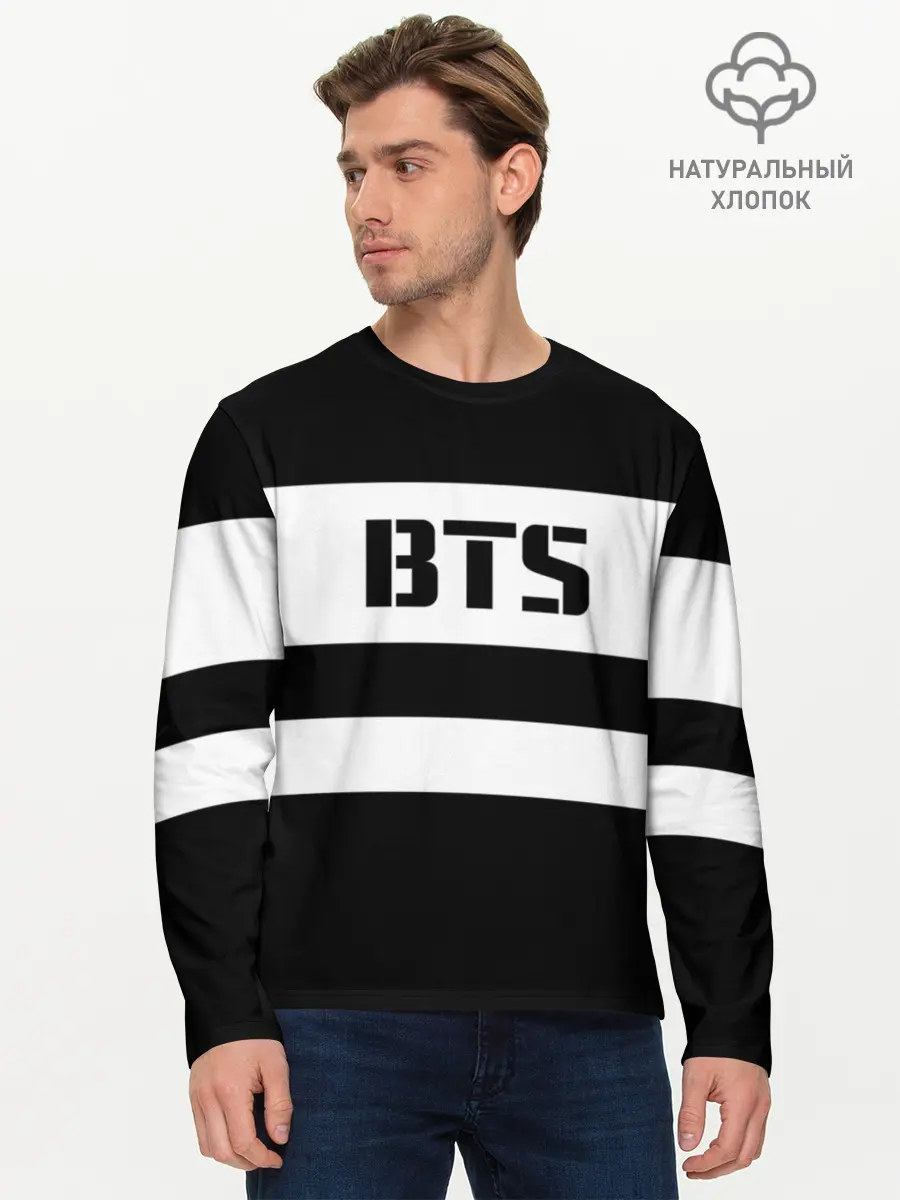 Мужской лонгслив базовый / BTS (P007_P004ooo1621879, P004ooo1621879)