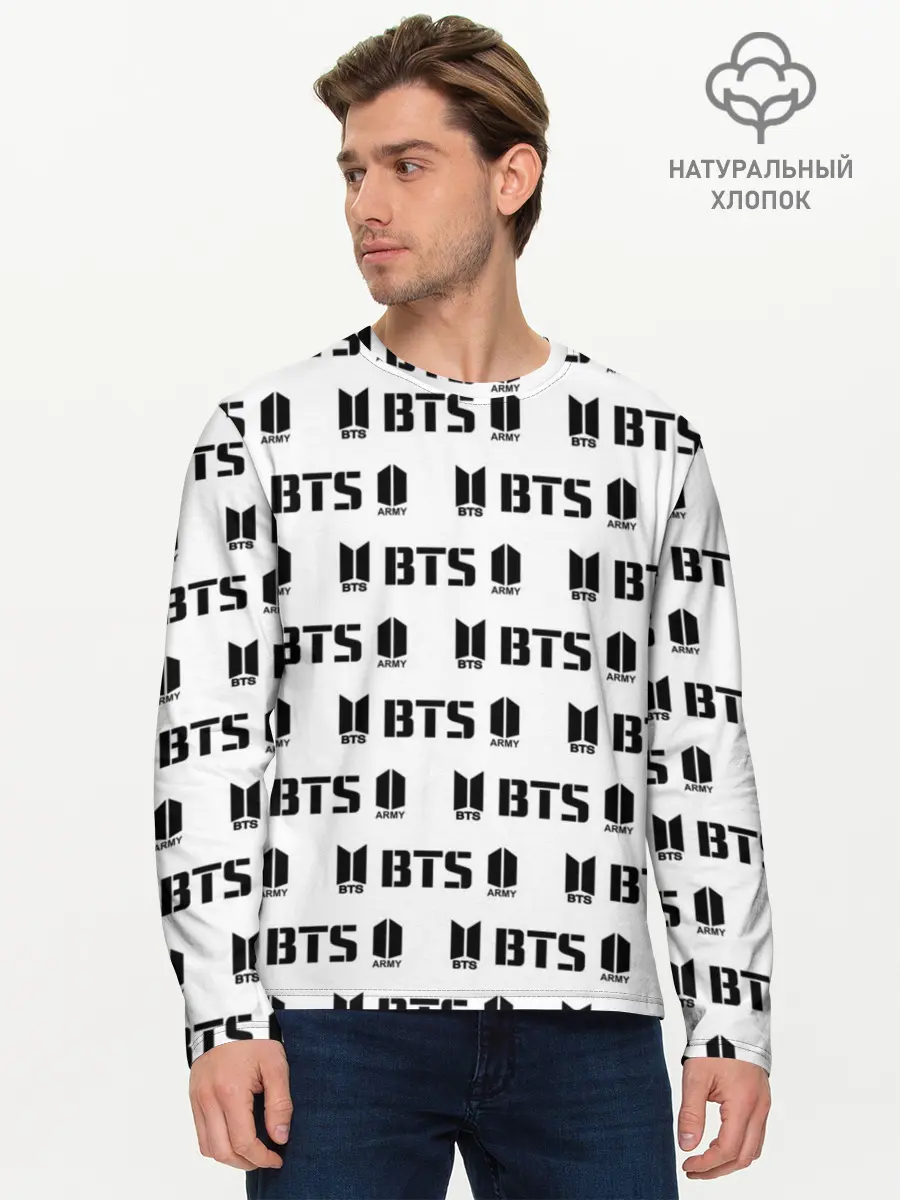Мужской лонгслив базовый / BTS (P007_P004ooo1621619, P004ooo1621619)