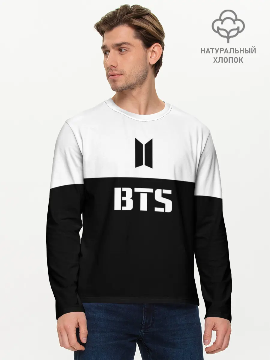Мужской лонгслив базовый / BTS (P007_P004ooo1622897, P004ooo1622897)