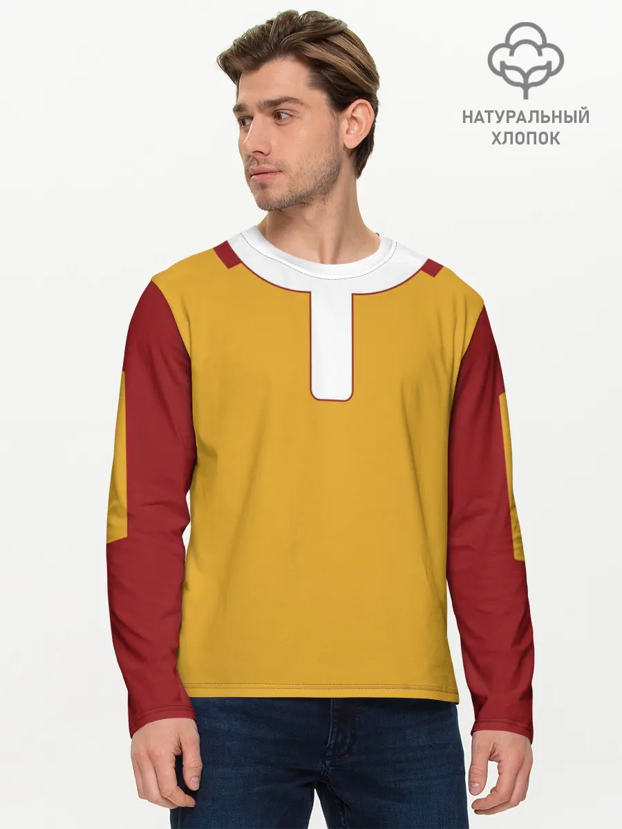 Мужской лонгслив базовый / ONE PUNCH MAN SAITAMA (P007_P004ooo1623033, P004ooo1623033)