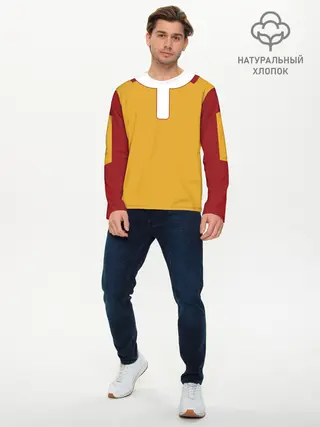 Мужской лонгслив базовый / ONE PUNCH MAN SAITAMA (P007_P004ooo1623033, P004ooo1623033)