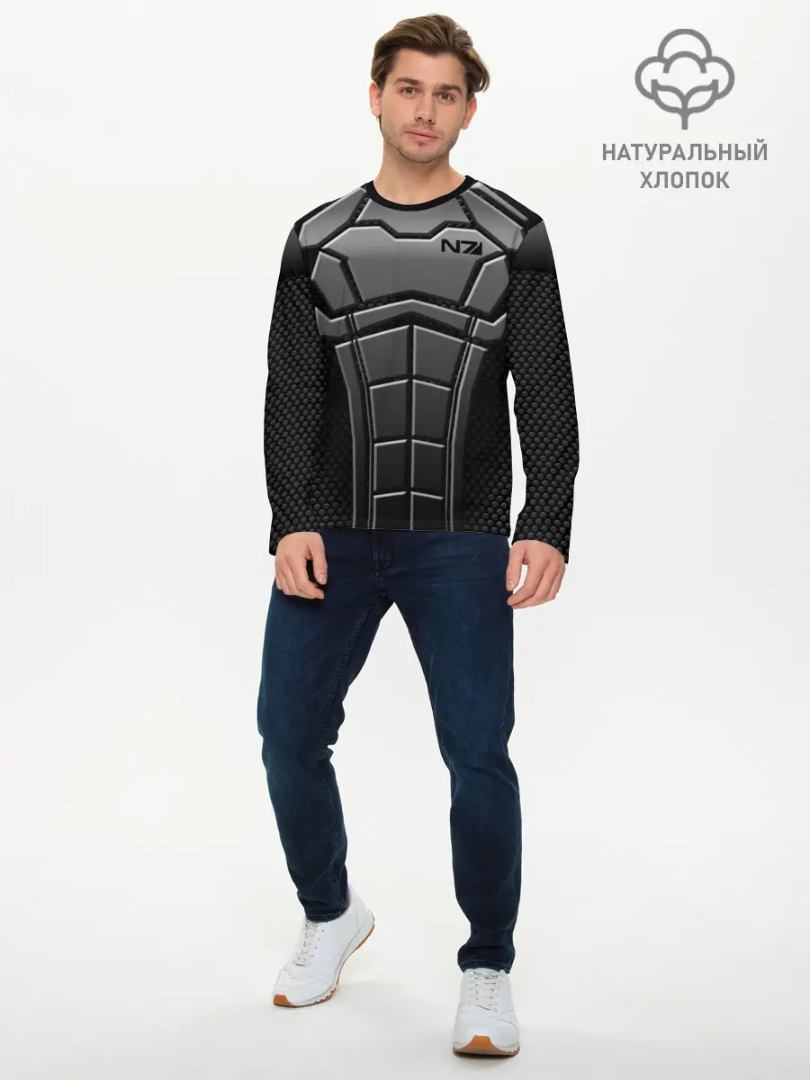 Мужской лонгслив базовый / КОСТЮМ N7 (P007_P004ooo1623177, P004ooo1623177)