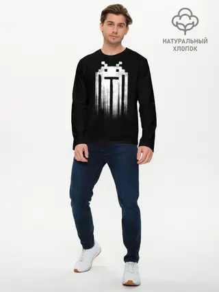 Мужской лонгслив базовый / Space Invaders (P007_P004ooo1622319, P004ooo1622319)