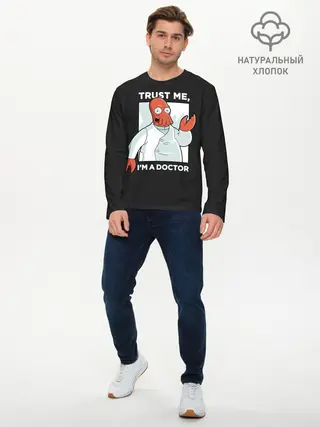 Мужской лонгслив базовый / Зойдберг