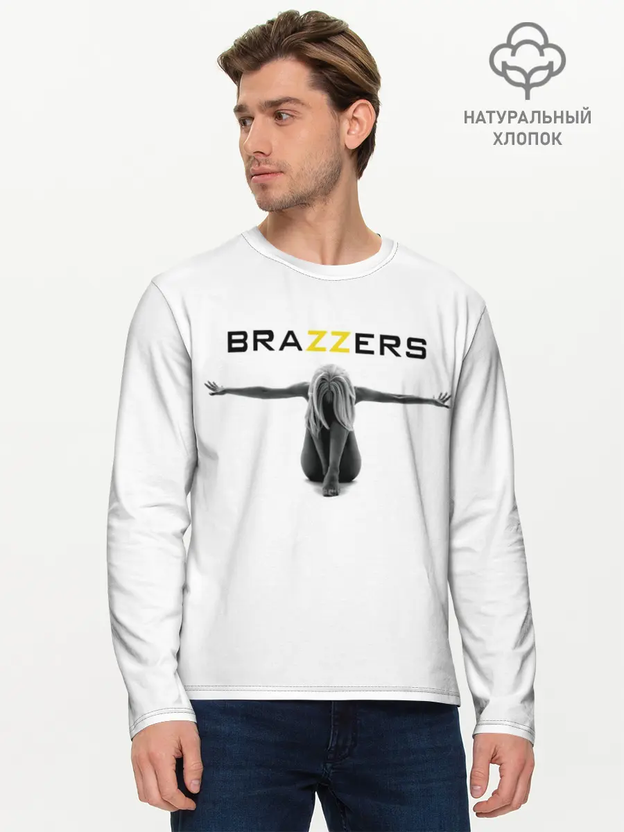 Мужской лонгслив базовый / BRAZZERS (P007_P004ooo1624627, P004ooo1624627)
