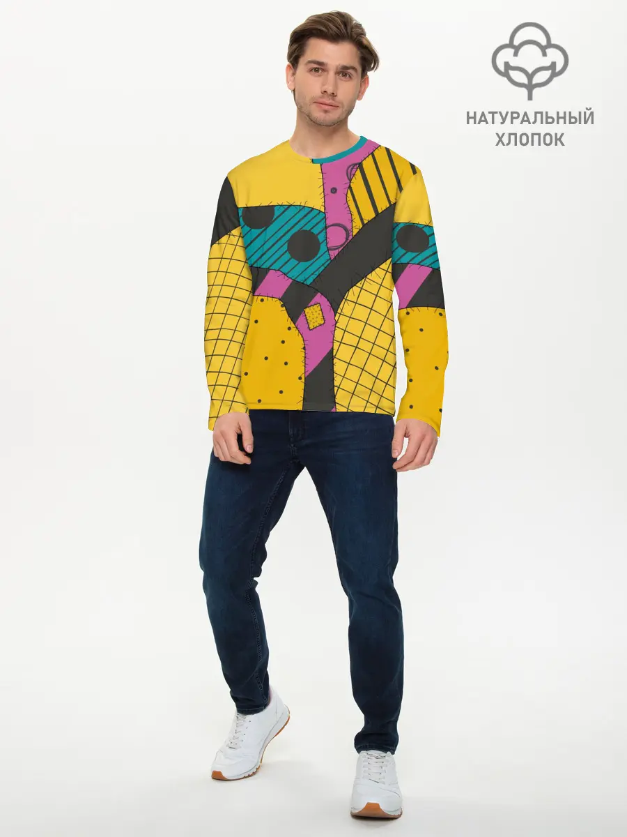 Мужской лонгслив базовый / кошмар перед рождеством Салли (P007_P004ooo1623665, P004ooo1623665)