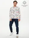 Мужской лонгслив базовый / Снеговики (P007_P004ooo1626621, P004ooo1626621)