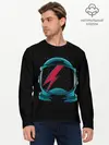 Мужской лонгслив базовый / Space Bowie (P007_P004ooo1625587, P004ooo1625587)