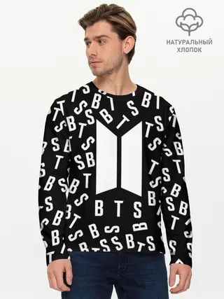 Мужской лонгслив базовый / BTS