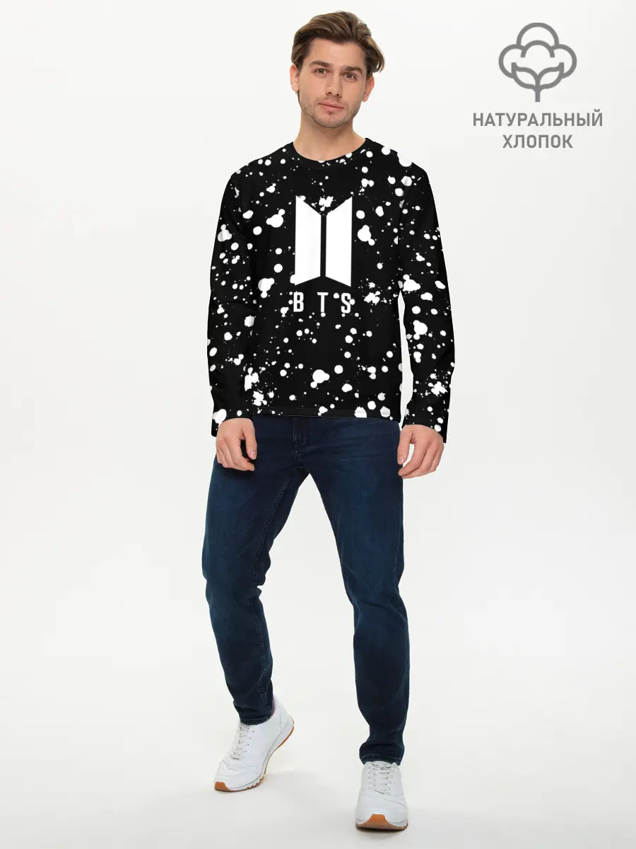 Мужской лонгслив базовый / BTS (P007_P004ooo1627859, P004ooo1627859)
