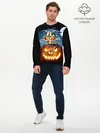 Мужской лонгслив базовый / Halloween (P007_P004ooo1628103, P004ooo1628103)