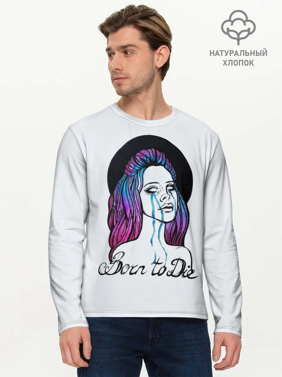 Мужской лонгслив базовый / Born To Die (P007_P004ooo1629315, P004ooo1629315)