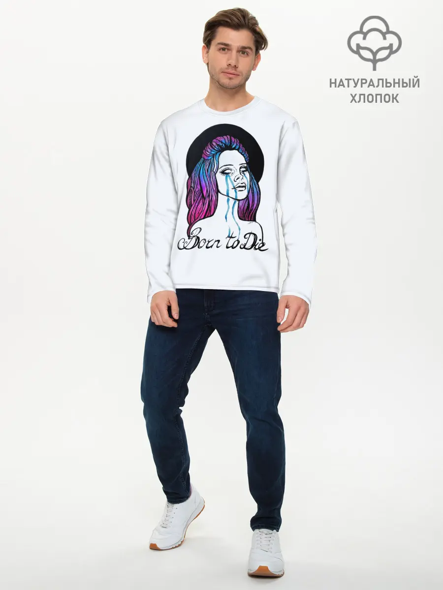 Мужской лонгслив базовый / Born To Die (P007_P004ooo1629315, P004ooo1629315)