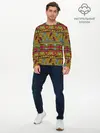 Мужской лонгслив базовый / Этнический орнамент (P007_P004ooo1629319, P004ooo1629319)