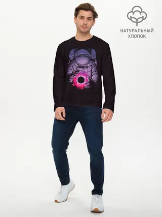 Мужской лонгслив базовый / Карманная вселенная (P007_P004ooo1629513, P004ooo1629513)