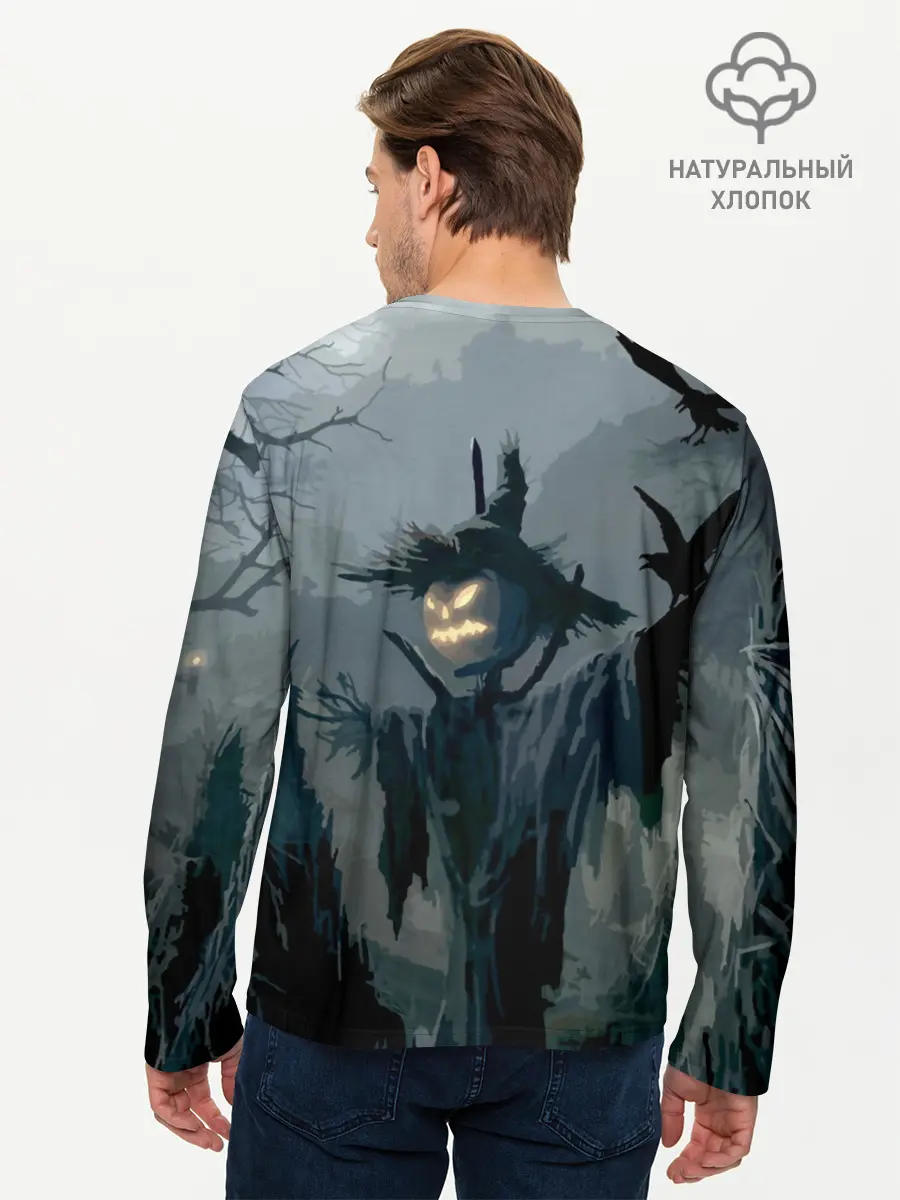 Мужской лонгслив базовый / Halloween (P007_P004ooo1628287, P004ooo1628287)