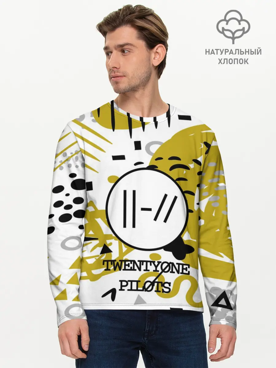 Мужской лонгслив базовый / Twenty one pilots (P007_P004ooo1629941, P004ooo1629941)