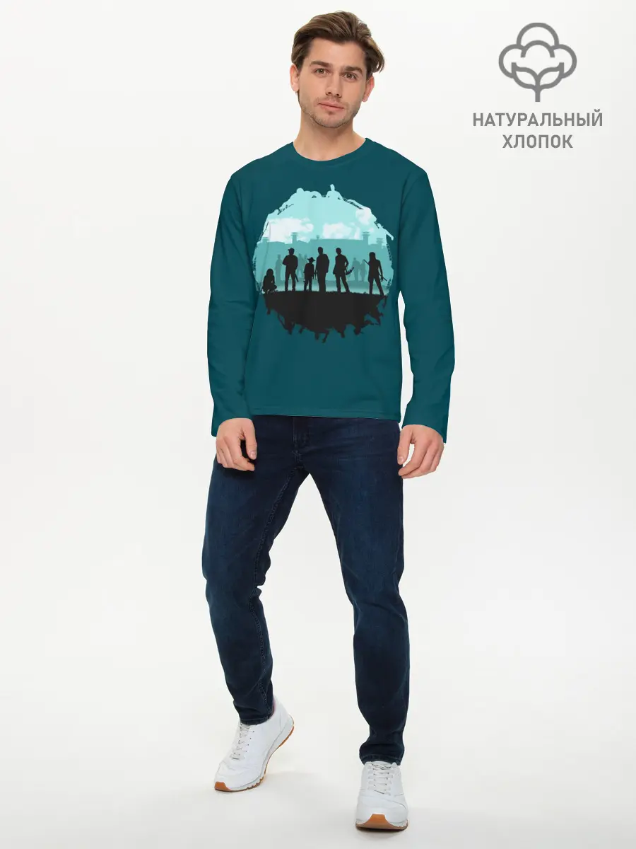 Мужской лонгслив базовый / Ходячие Мертвецы (P007_P004ooo1629853, P004ooo1629853)