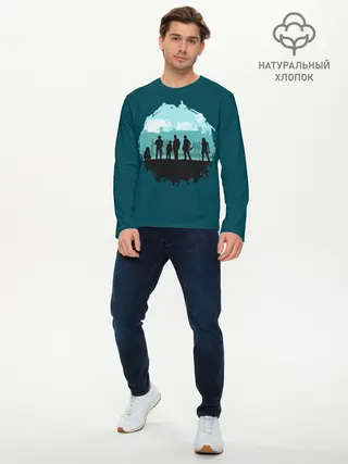 Мужской лонгслив базовый / Ходячие Мертвецы (P007_P004ooo1629853, P004ooo1629853)