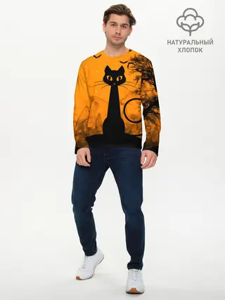 Мужской лонгслив базовый / Halloween (P007_P004ooo1631045, P004ooo1631045)