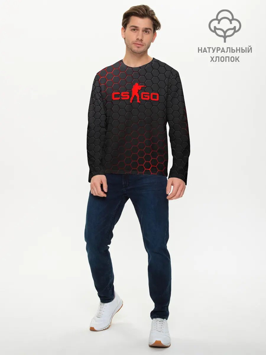 Мужской лонгслив базовый / 3Counter-Strike (P007_P004ooo1631069, P004ooo1631069)