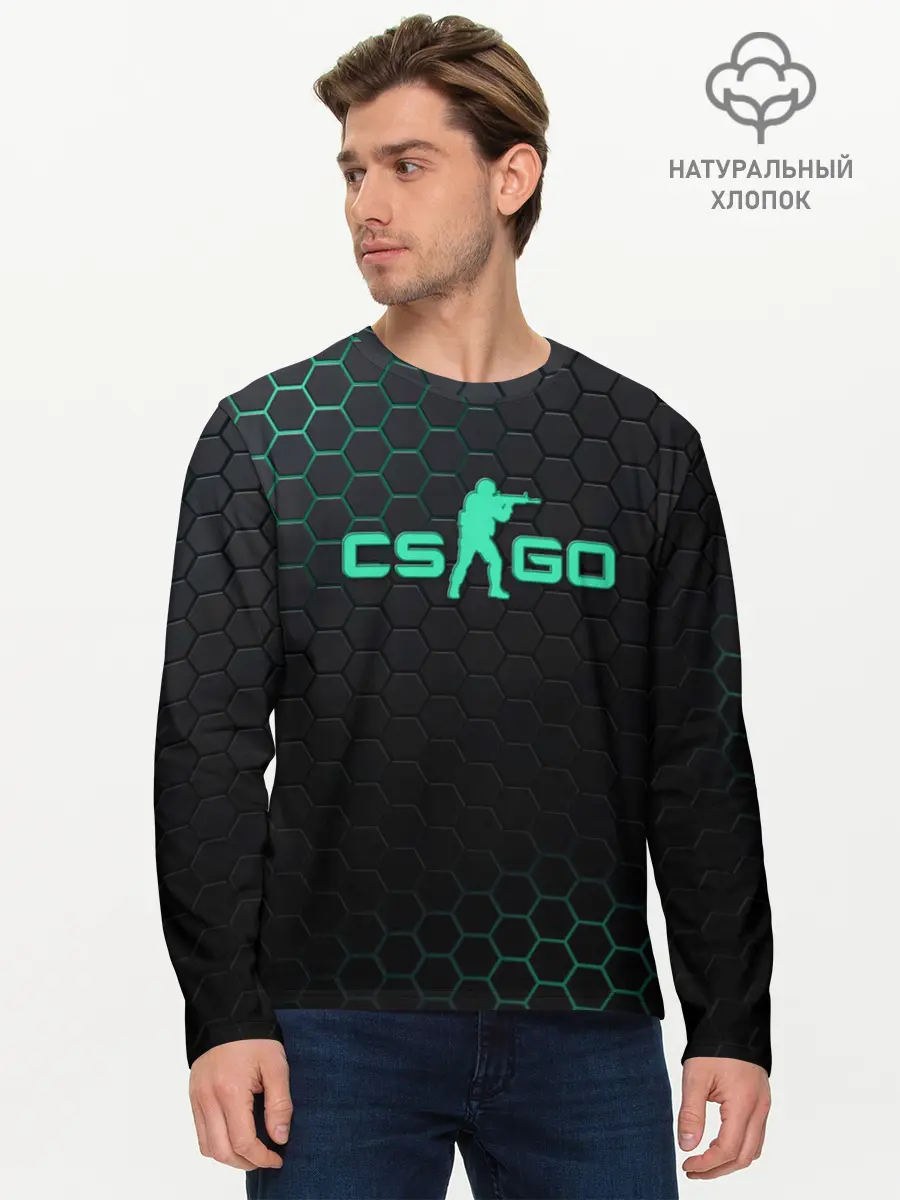 Мужской лонгслив базовый / Counter-Strike (P007_P004ooo1631117, P004ooo1631117)