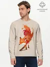 Мужской лонгслив базовый / Paint Fox (P007_P004ooo1630923, P004ooo1630923)