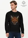 Мужской лонгслив базовый / Лиса из Листьев (P007_P004ooo1630907, P004ooo1630907)