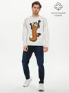 Мужской лонгслив базовый / Лис Вцепился (P007_P004ooo1630921, P004ooo1630921)
