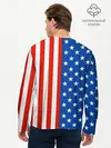 Мужской лонгслив базовый / Американский Флаг (P007_P004ooo1632173, P004ooo1632173)